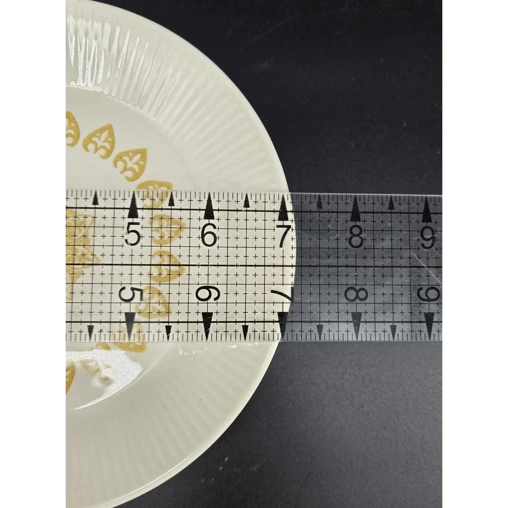 Set of 3 Sheffield USA SERENADE Salad‎ Plates Ivory Tan Mandala Vintage 7